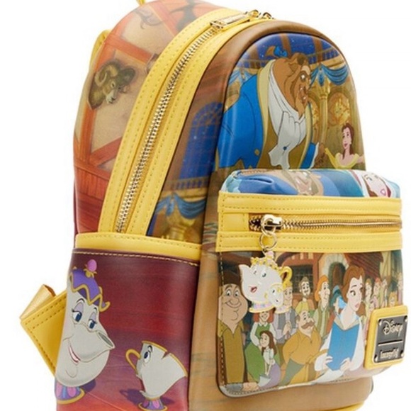 Disney Loungefly Beauty and the Beast Belle Princess Mini Backpack.NWT - Picture 3 of 5